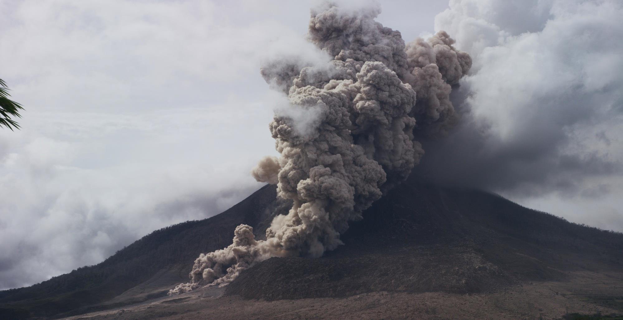 Volcanic eruption stock footage