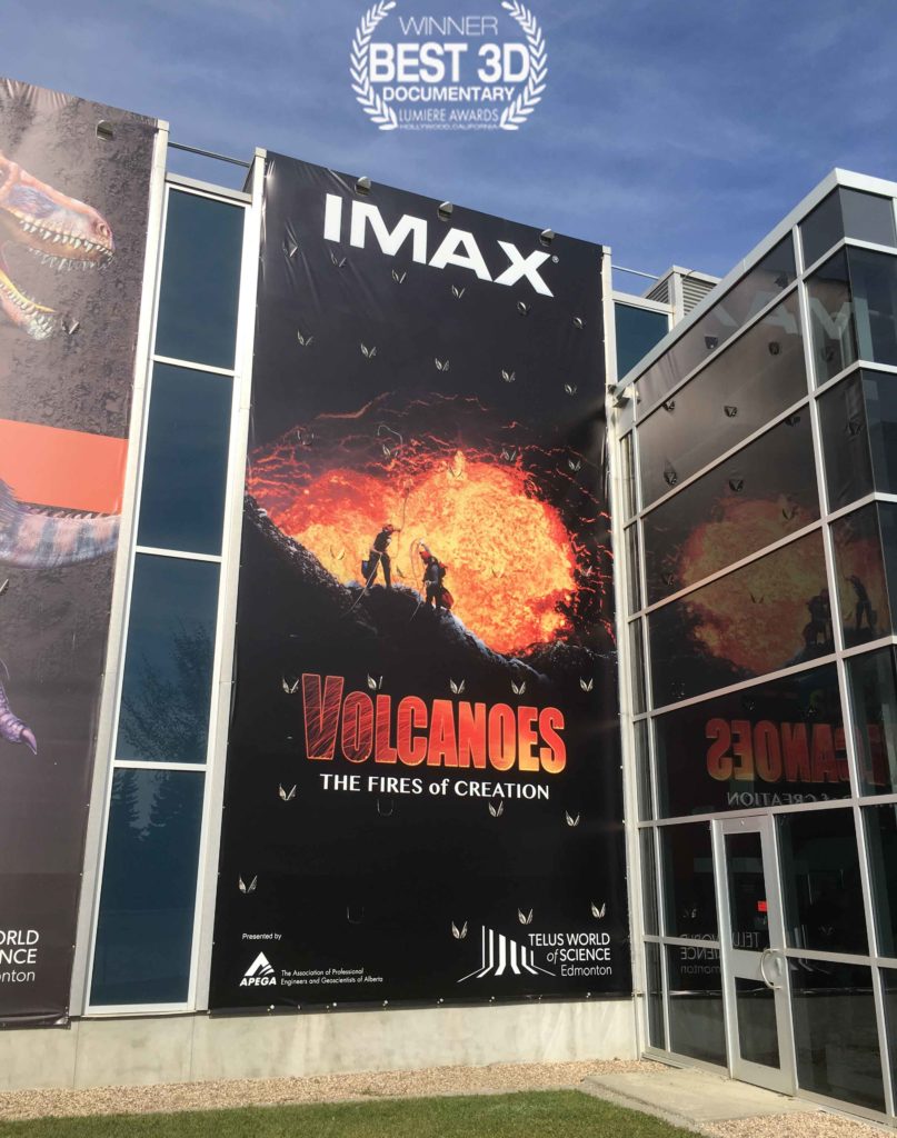 Volcanoes movie poster in Edmonton -award